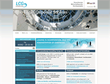 Tablet Screenshot of lcg-international.de